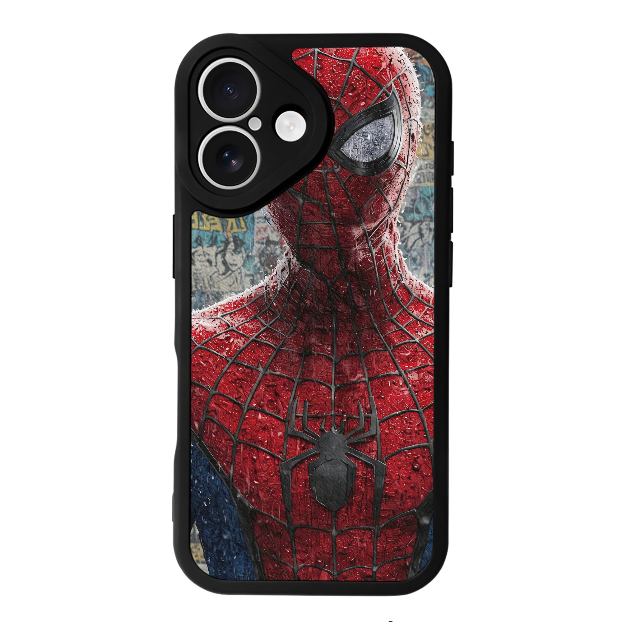 （画像用） Spider Man スパイダーマン 【iPhone 16シリーズ対応】シリコンスマホケース（レザー調） 材質：シリコン